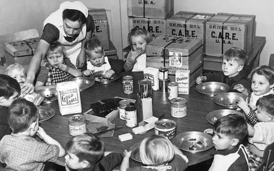 Friendship in a cardboard box